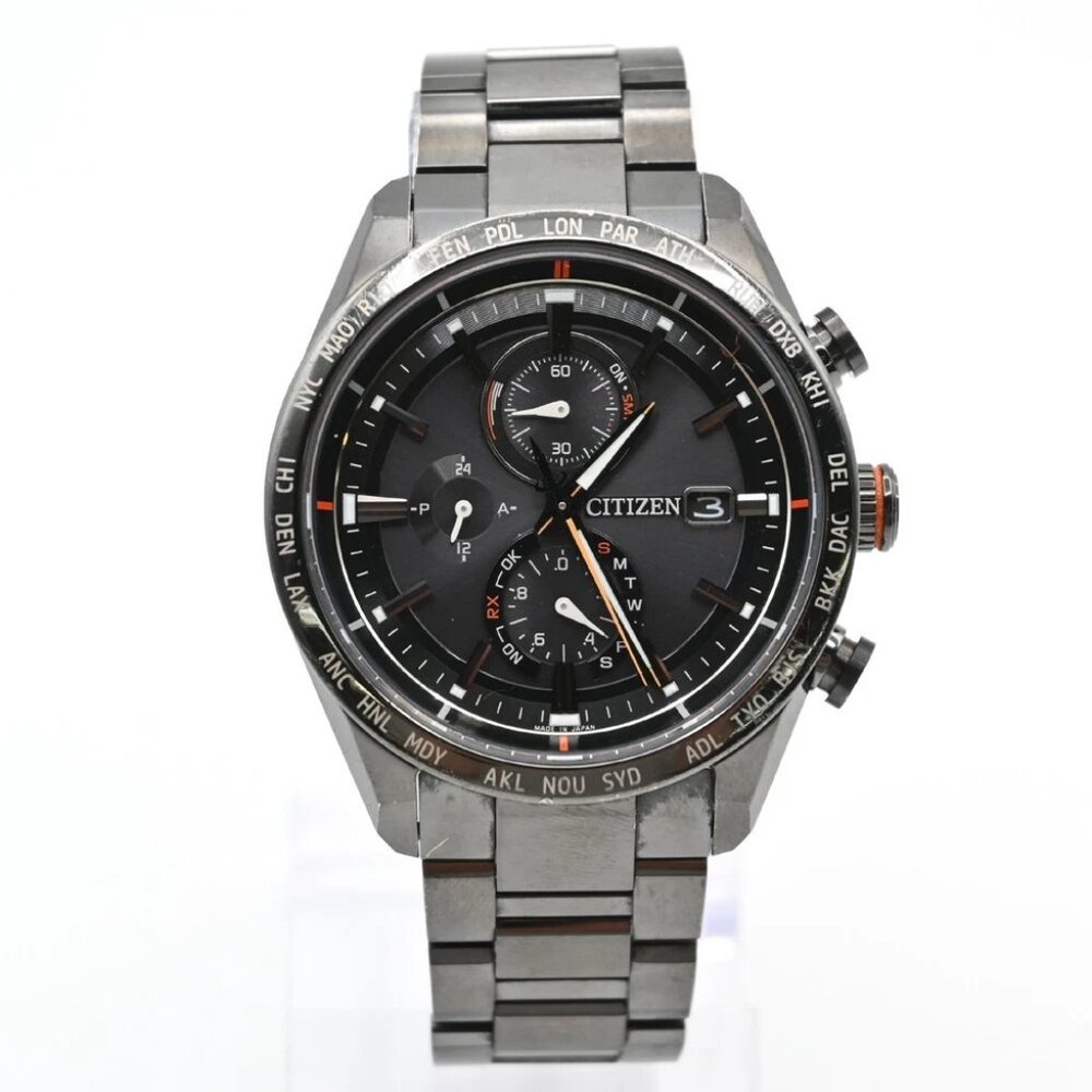 CITIZEN ATTESA ACT Line AT8185-62E Watch 42mm Quartz Titanium Black 84LC596